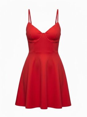 Princess Polly Red Mini Dress with Spaghetti Straps